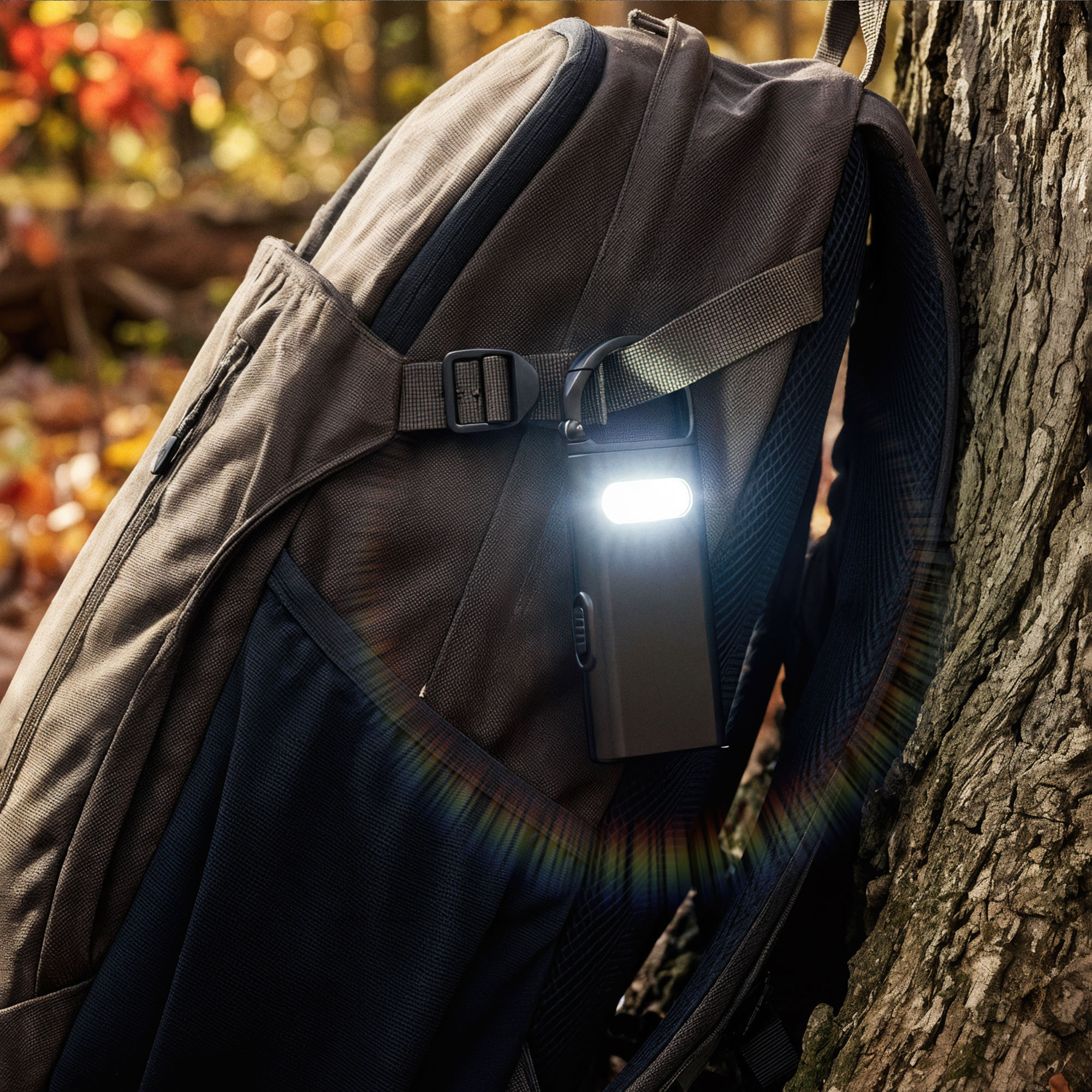 Фонарик "Spark" с рулеткой и карабином-3