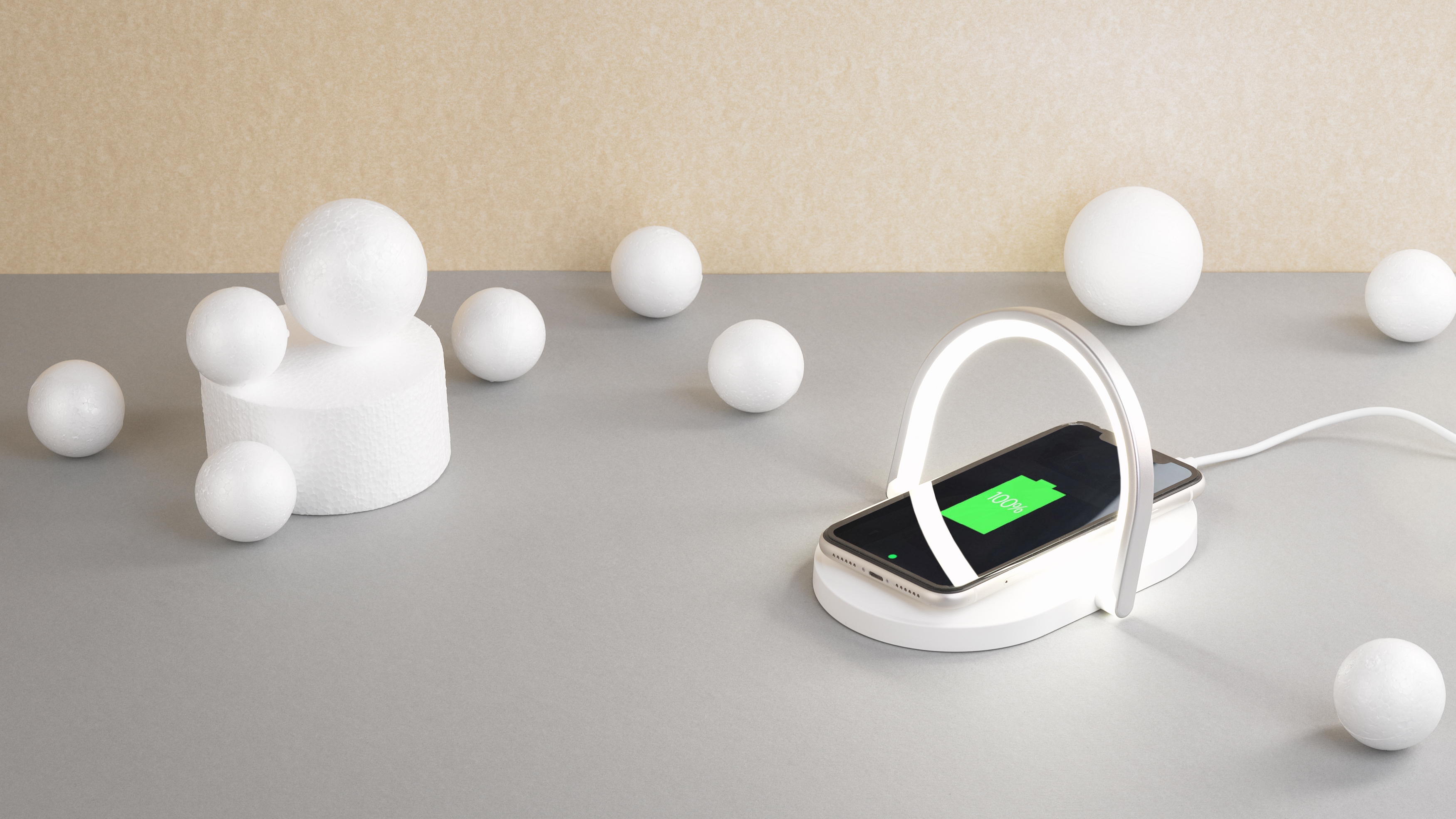 Лампа складная с беспроводным (15W) зарядным устройством "Sky Light"-3