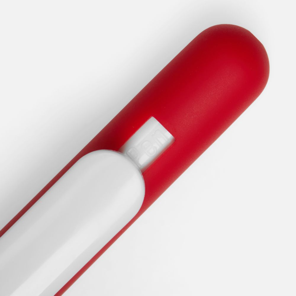 Ручка шариковая Swiper Soft Touch, красная с белым-2