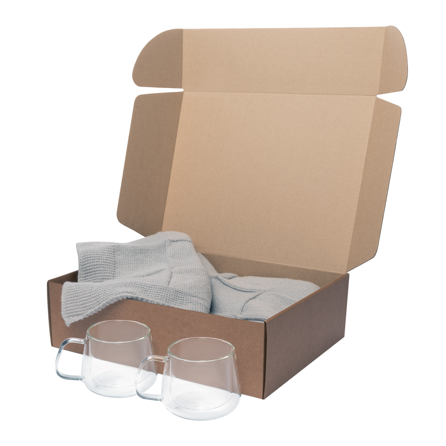 Подарочный набор Dolce, Cella Soft, серый (в наборе 2 чашки)-1