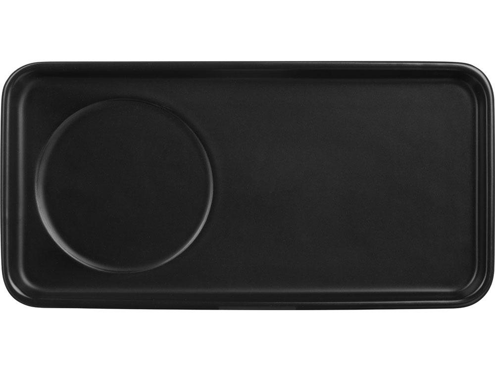 Чайная пара Bristol: блюдце прямоугольное, чашка, коробка, черный-1