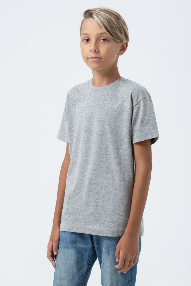 Футболка детская Regent Fit Kids, серый меланж-3