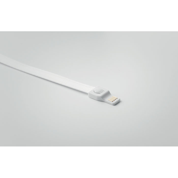 Ланьярд с проводами 3 в 1, белый-4