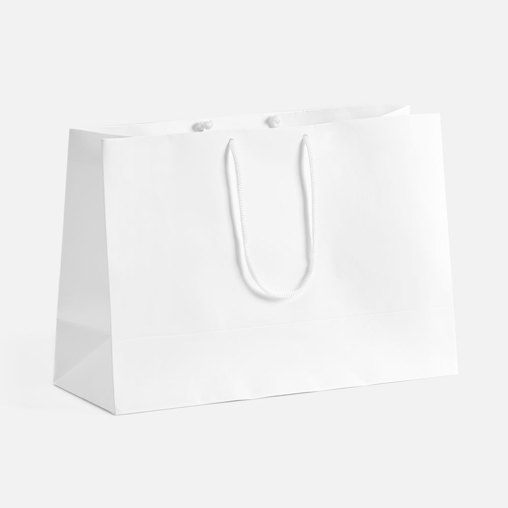 Пакет бумажный с ламинацией Lami Tote M, белый-1