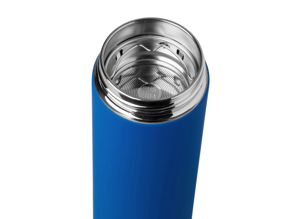 Вакуумный термос Vacuum Flask C1, soft touch, 420мл, синий-7