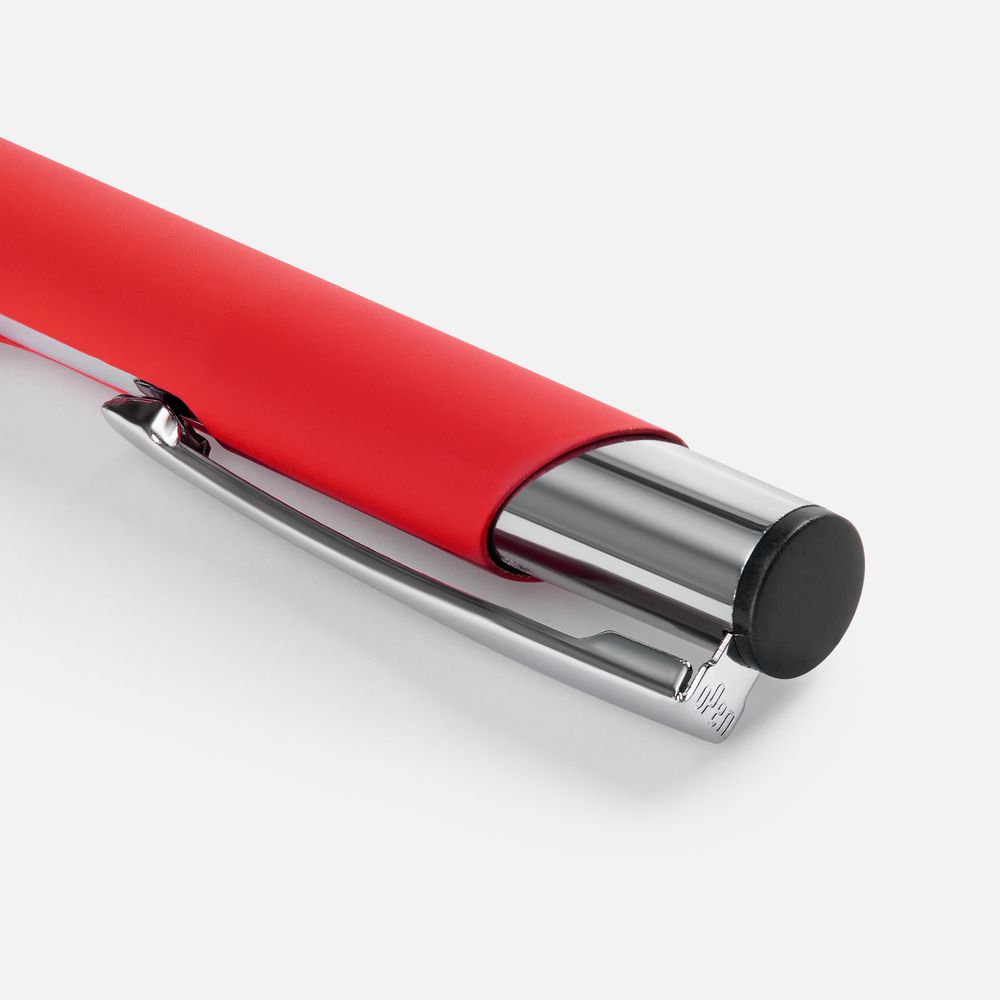Ручка шариковая Keskus Soft Touch, красная-1