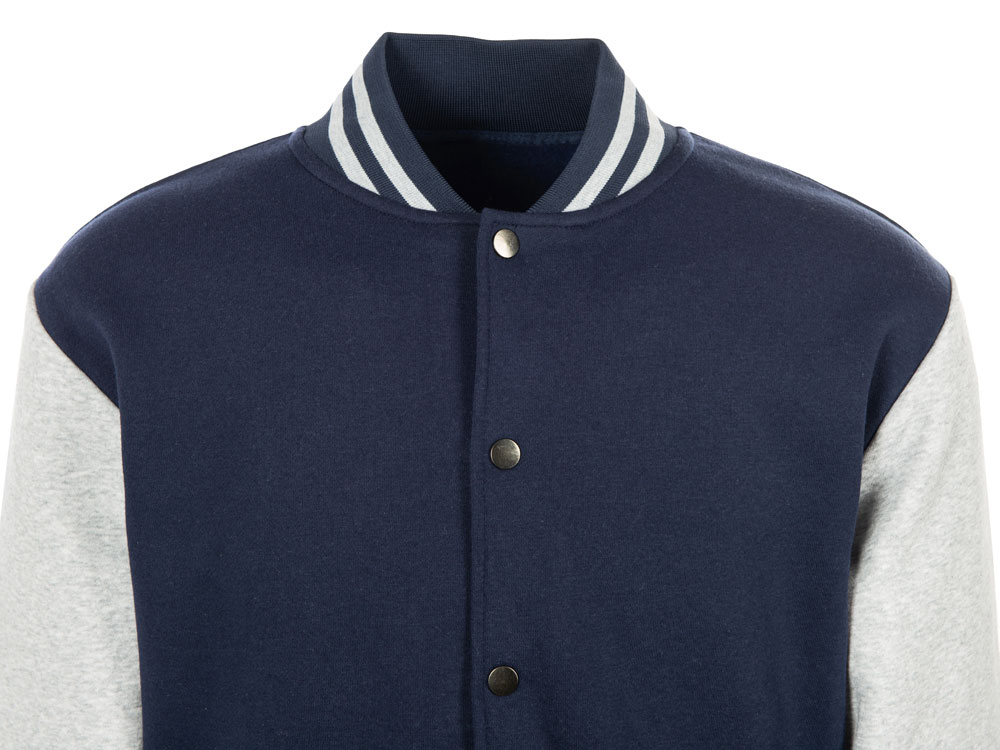 Бомбер Oxford, темно-синий/серый меланж, унисекс-10