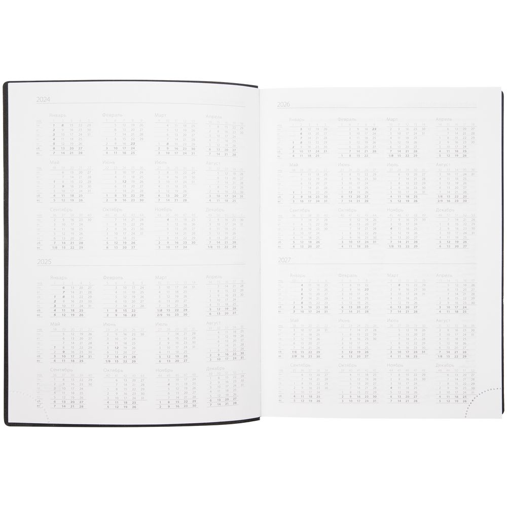 Ежедневник Vivian, недатированный, голубой-2