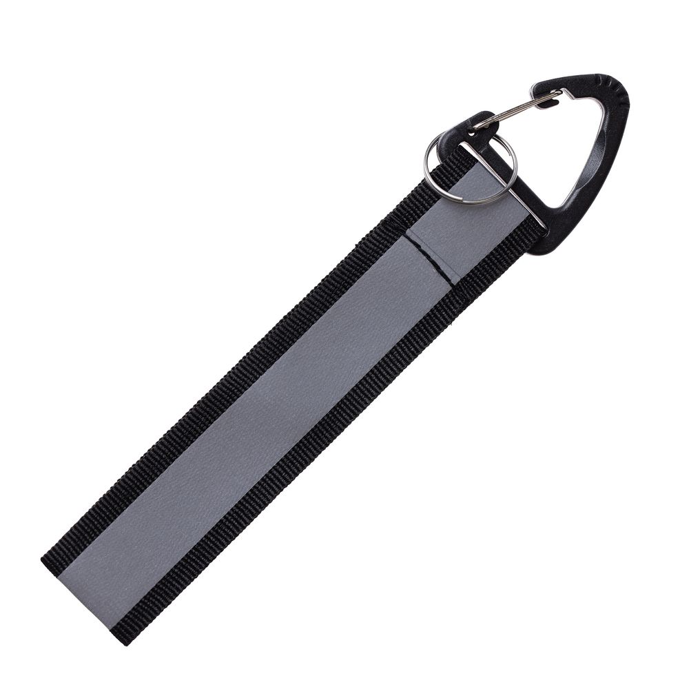 Светоотражающий брелок Flashline, серый с черным-0