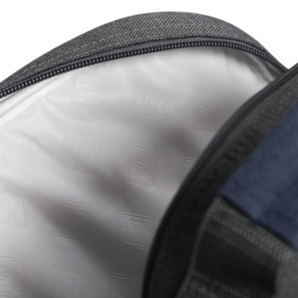 Набор для пикника Fridag на 2 персоны, темно-синий с серым-3