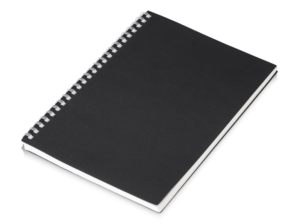 Блокнот на мягкой спирали А5 Sahara, 60 листов 70 гр/м2, черный-0