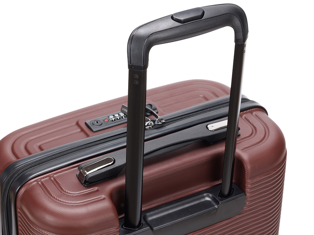 Чемодан TORBER Onego, бордовый, ABS-пластик, 59,5 х 39,5 х 24 см, 46 л-5