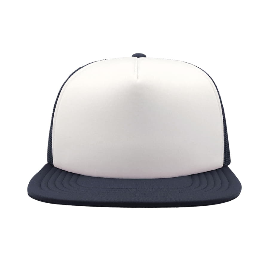 Бейсболка SNAP 90S, 5 клиньев, пластиковая застежка, белый, темно-синий-2