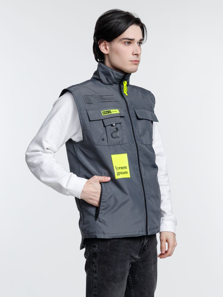 Жилет мужской Stockholm, серый-4