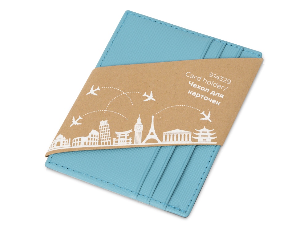 Чехол для карточек и купюр Weekend из ПВХ, голубой-6