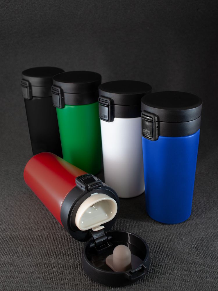 Термостакан с ситечком No Leak Infuser, синий-9
