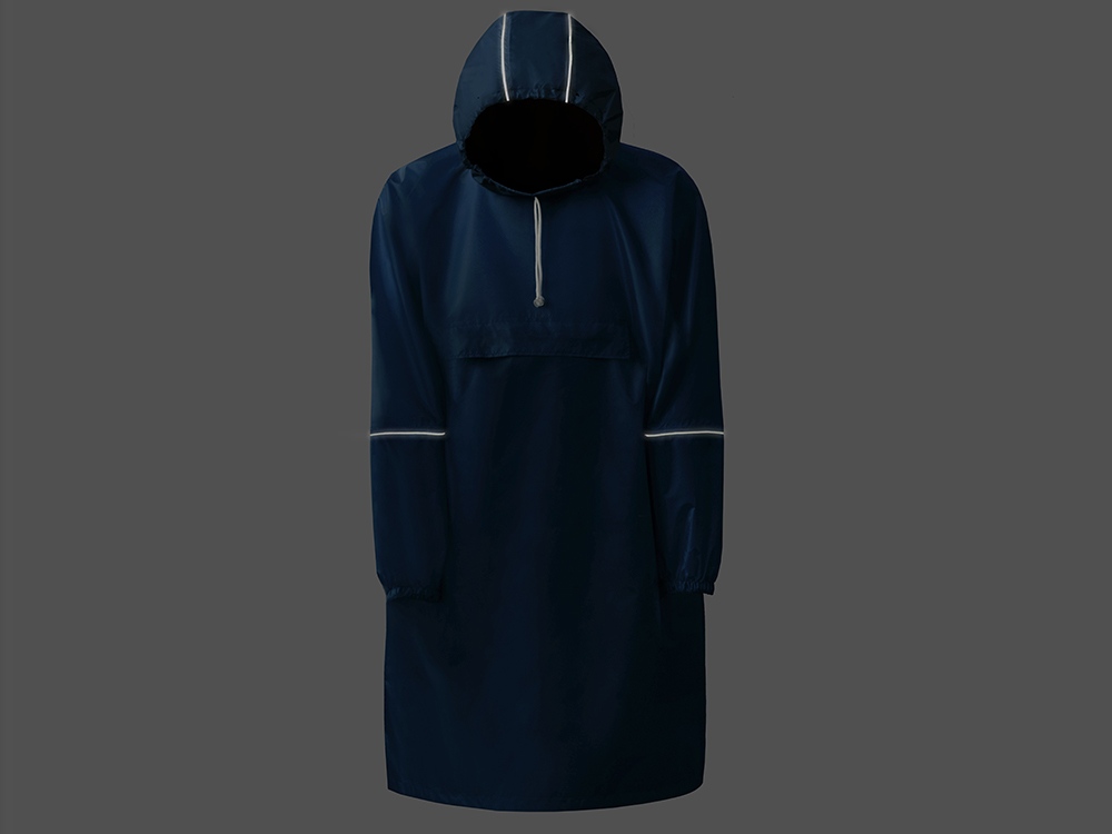 Дождевик - пончо Galaxy со светоотражающими элементами, классический синий-7