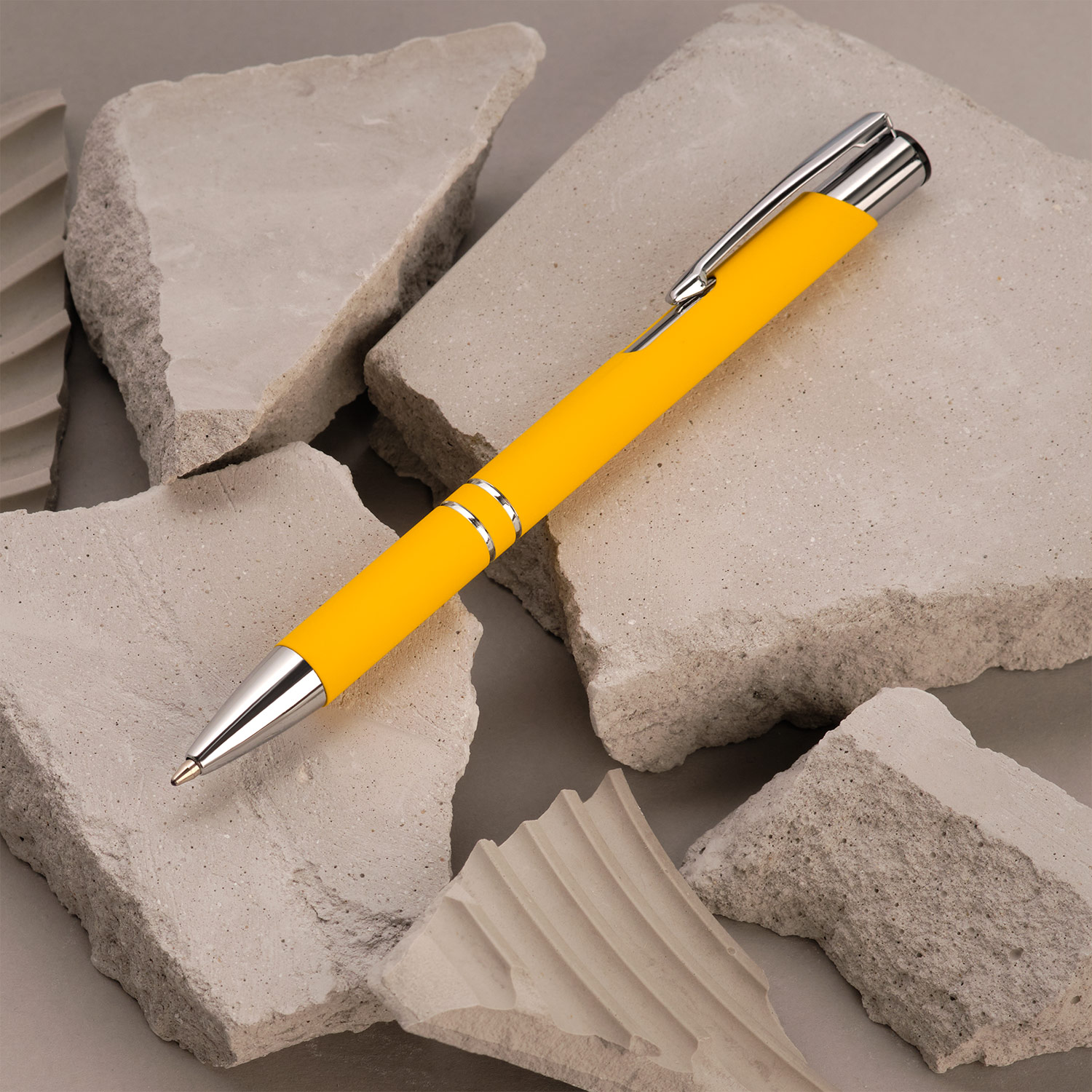 Шариковая ручка Alpha, желтая-5