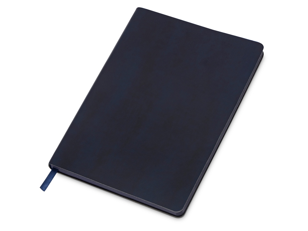 Блокнот А5 Fabrizio, 80 листов, цветной срез, темно-синий-1