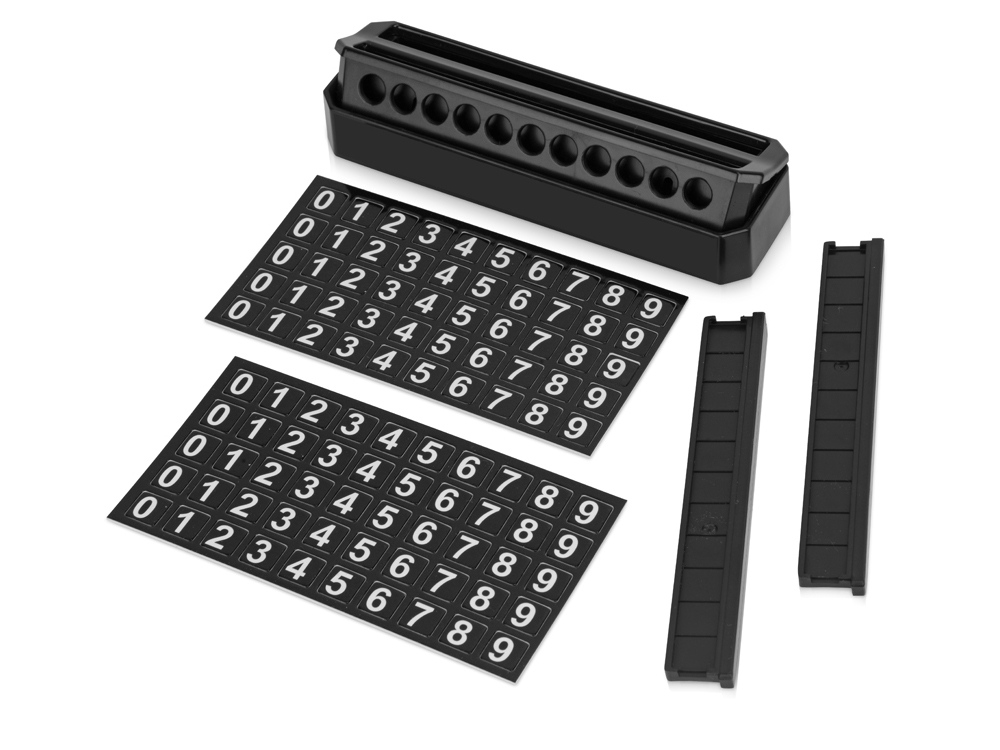 Табличка Tempark с номером телефона для временной парковки, черный-3