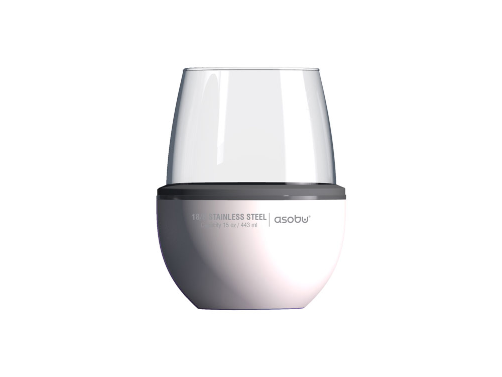 Тумблер для вина WINE KUZIE, белый-1