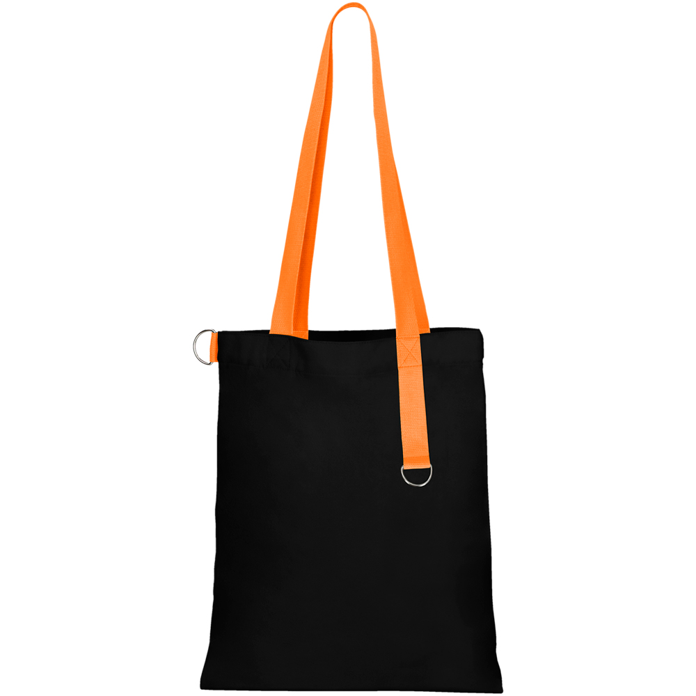 Сумка для покупок Black GLOW 325 г/м², Чёрный/Оранжевый-0
