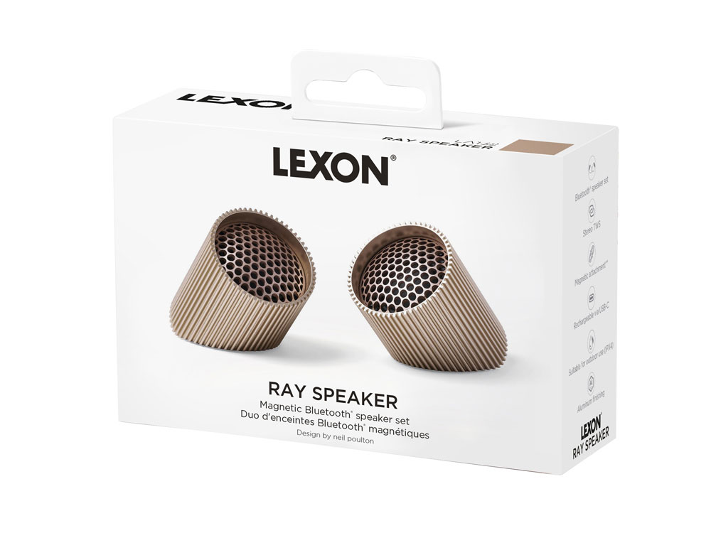 Беспроводная колонка Ray Speaker, серебристый-8