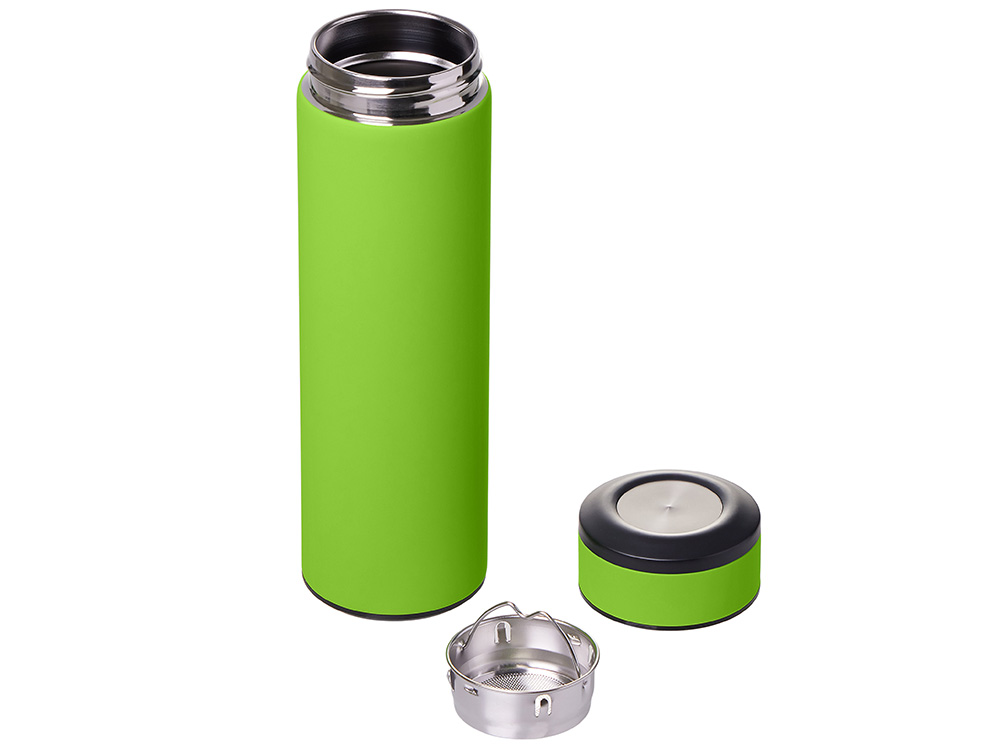 Вакуумный термос Vacuum Flask C1, soft touch, 420мл, зеленое яблоко-1