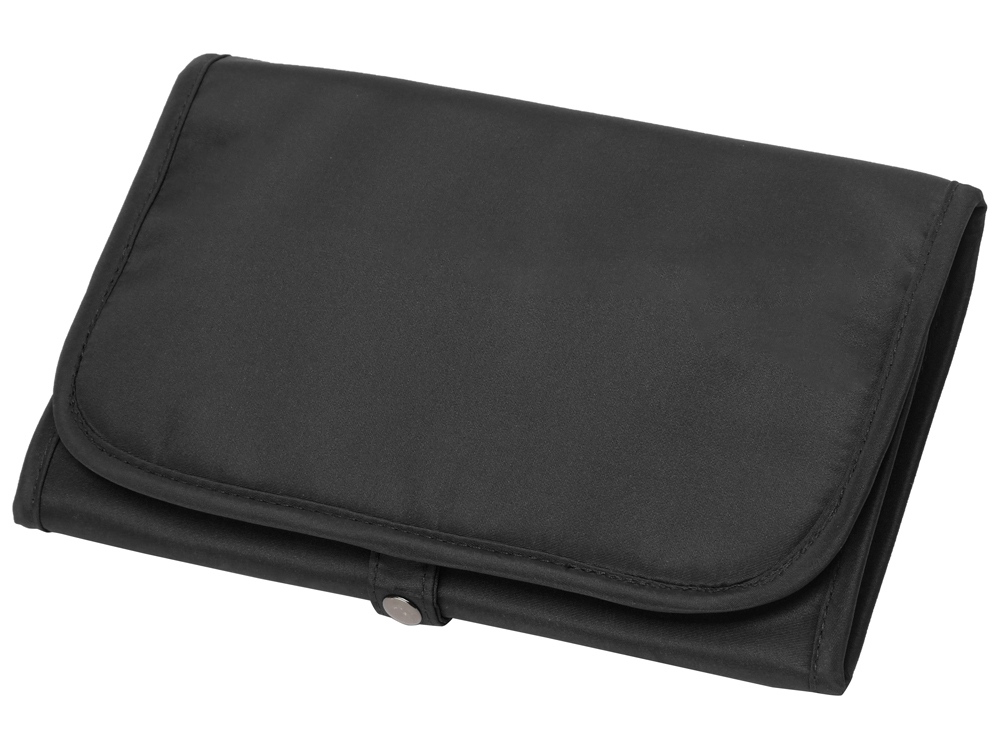 Несессер для путешествий со съемной косметичкой Flat, черный-0