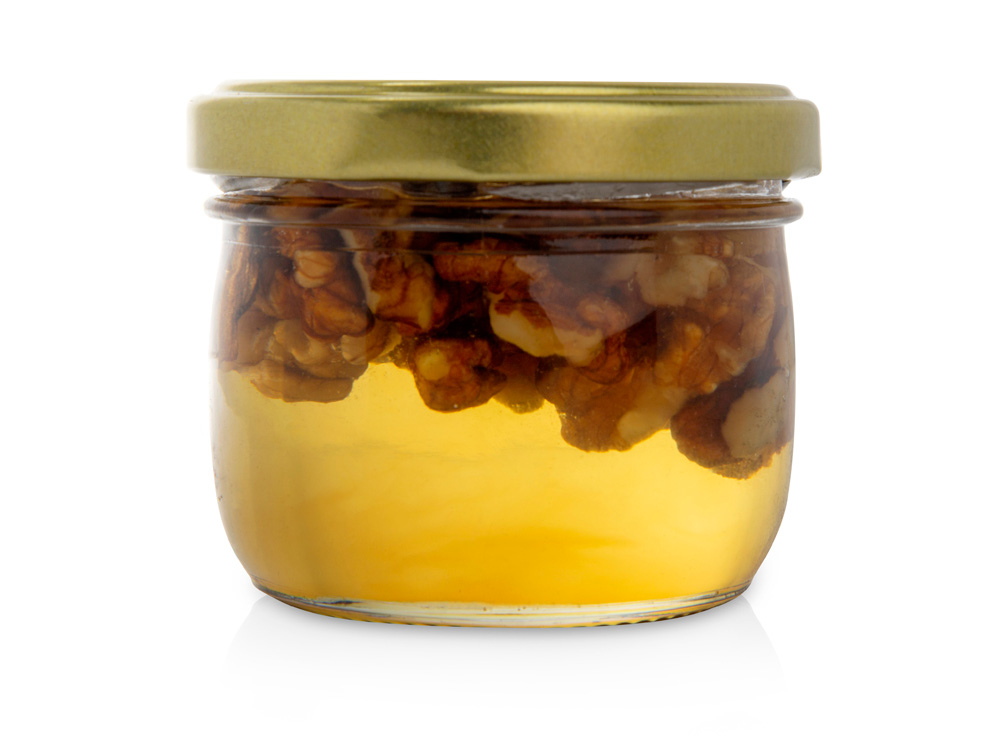 Сувенирный набор Мед с грецким орехом 120 гр-0