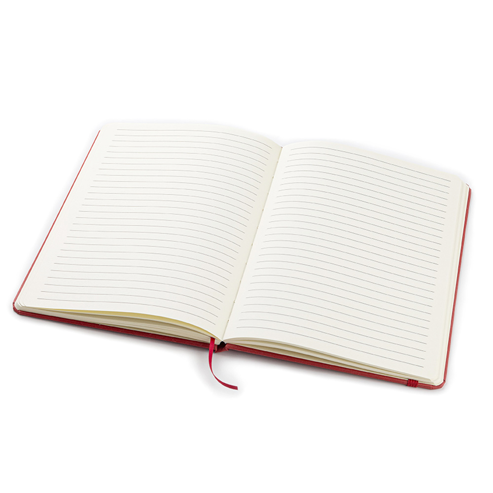 Блокнот из растительного сырья Tutti Frutti в твёрдом переплёте, Вишнёвый-1