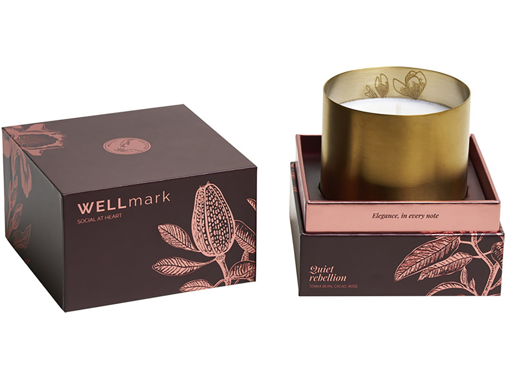 Ароматическая свеча Wellmark Quiet Rebellion - Золотой-5