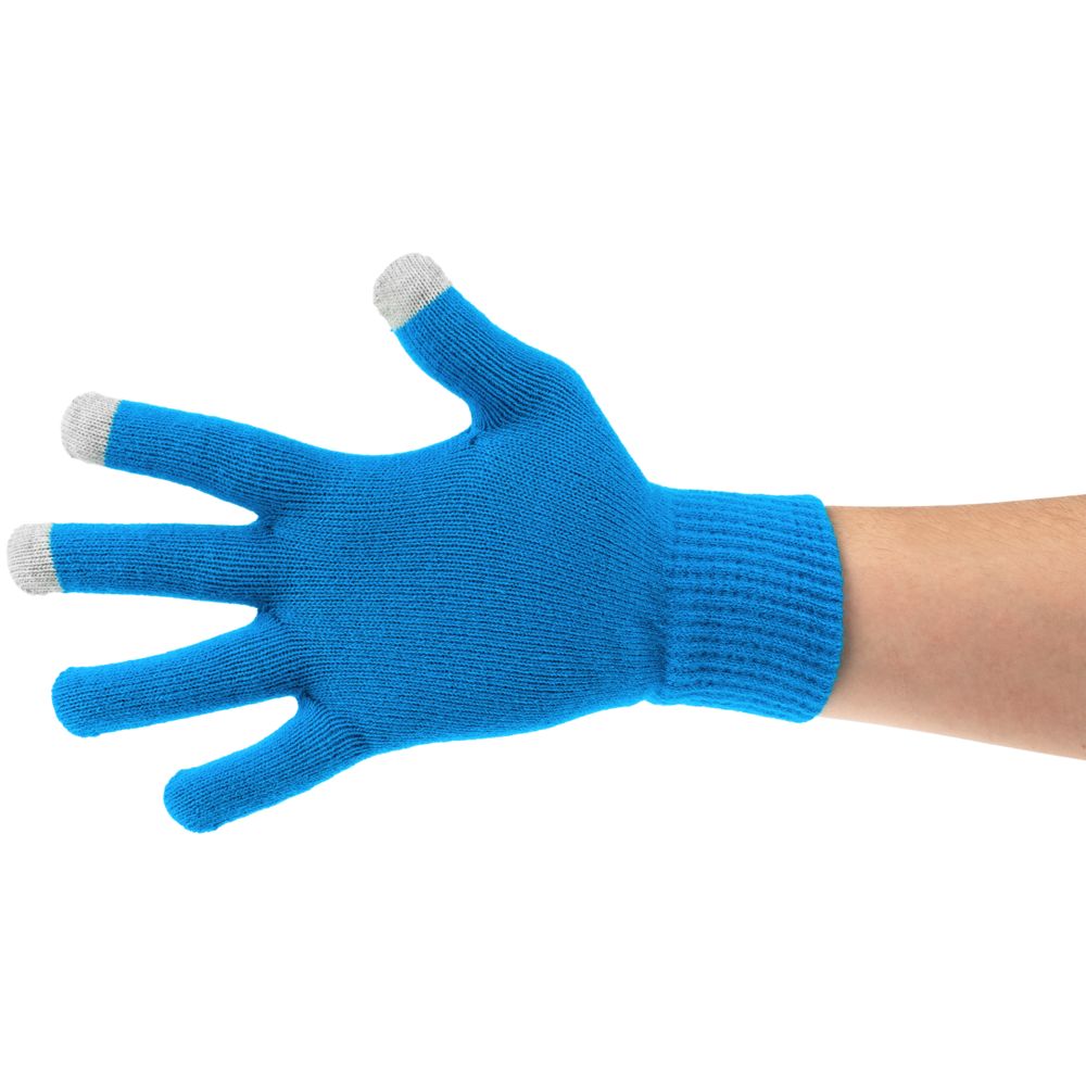 Перчатки сенсорные Urban Flow, ярко-голубые-1