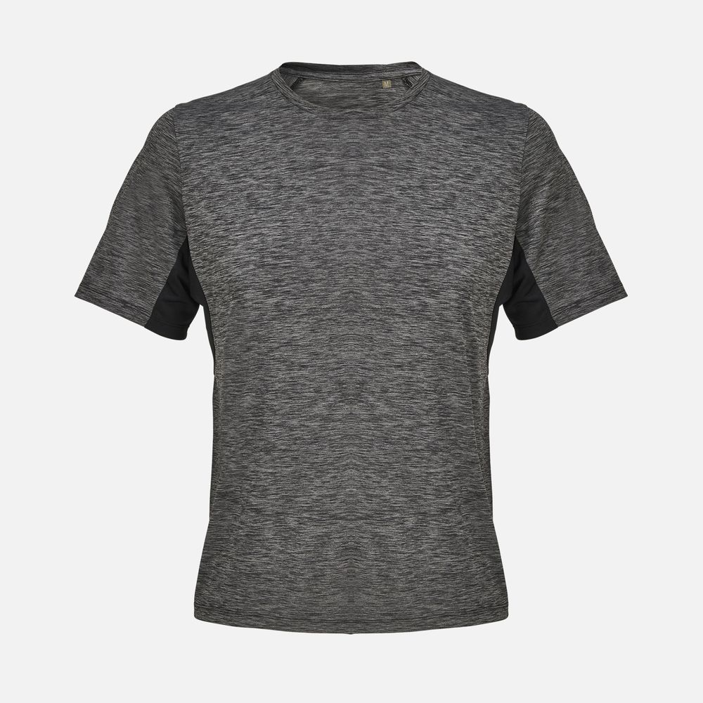 Футболка спортивная унисекс Storm, черный меланж-0