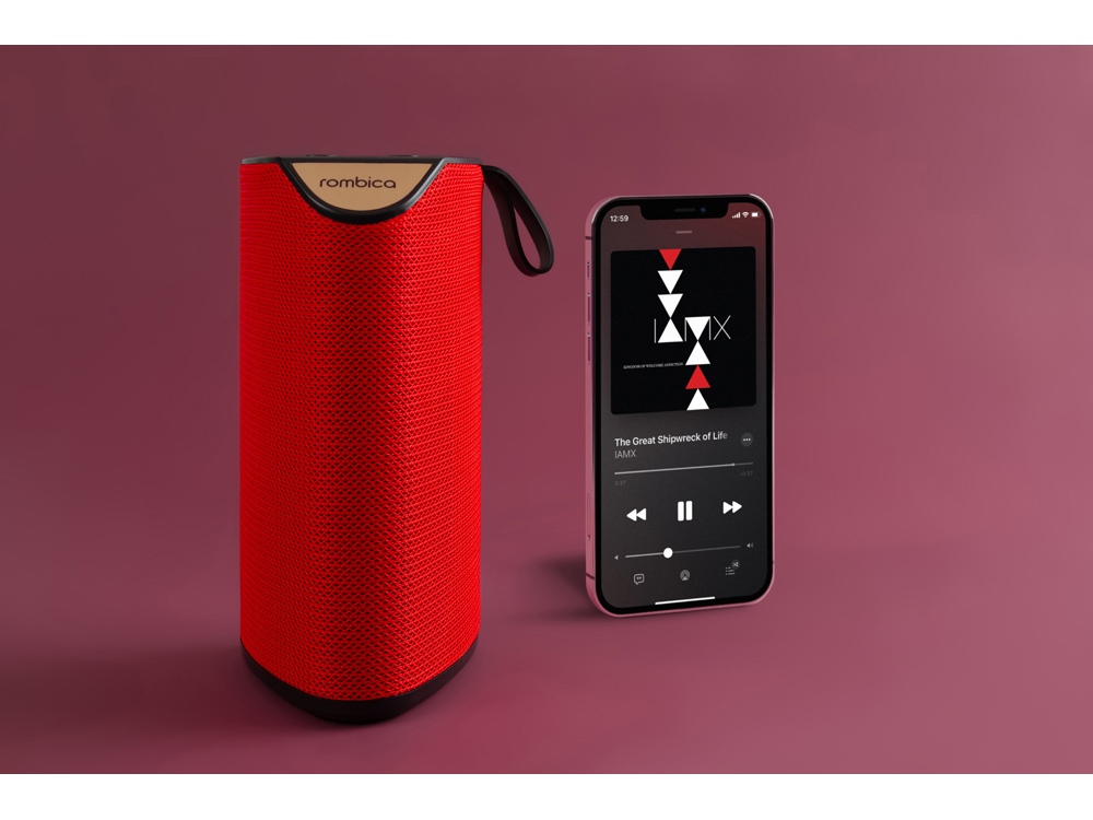 Портативная акустика Rombica mysound Tetria Red-3