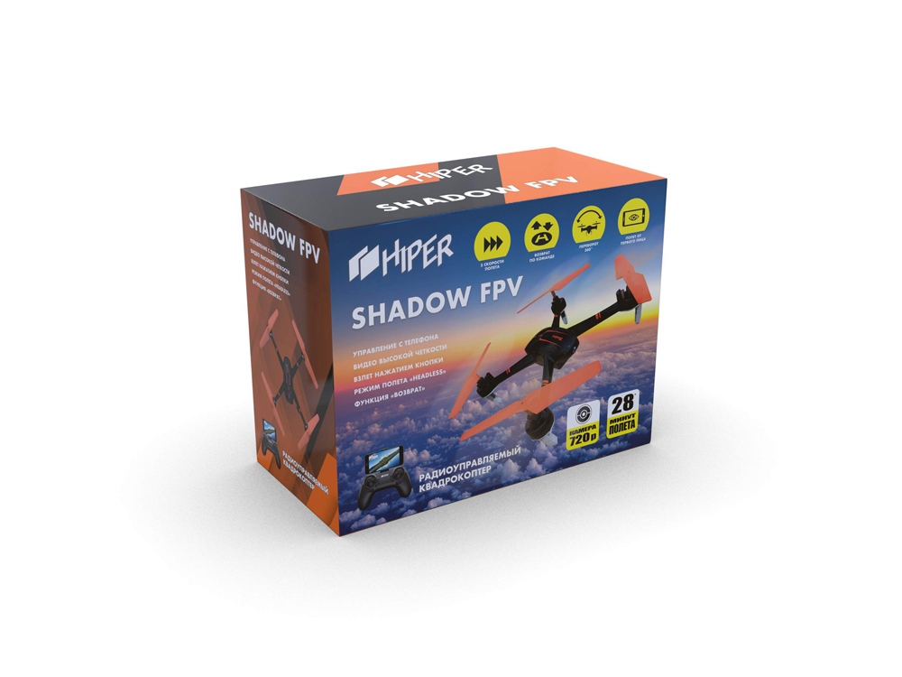 Радиоуправляемый квадрокоптер HIPER SHADOW FPV-16