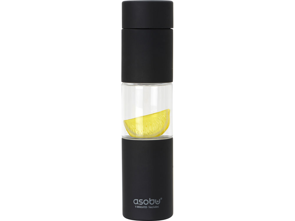 Бутылка для воды FLAVOUR U SEE, 460 мл, черный-5