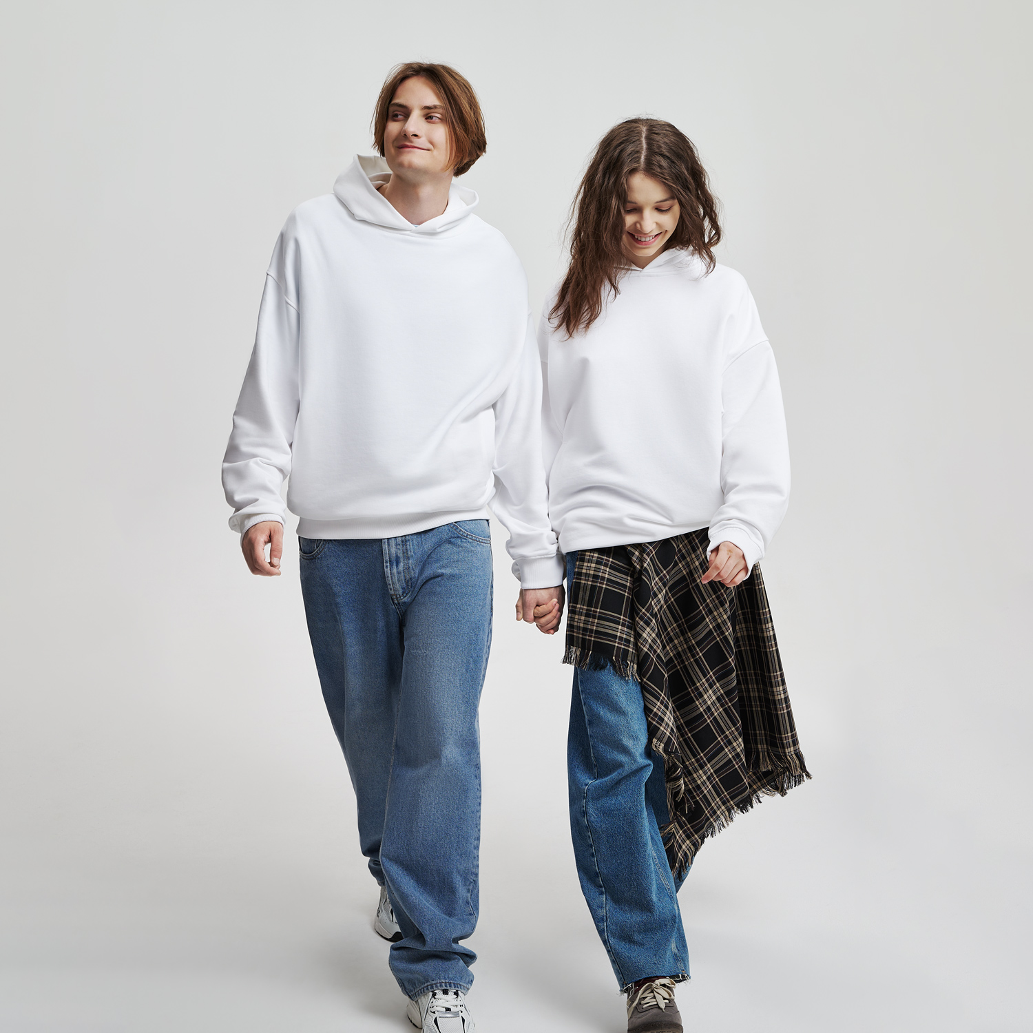 Худи оверсайз унисекс FUSION, белый-10