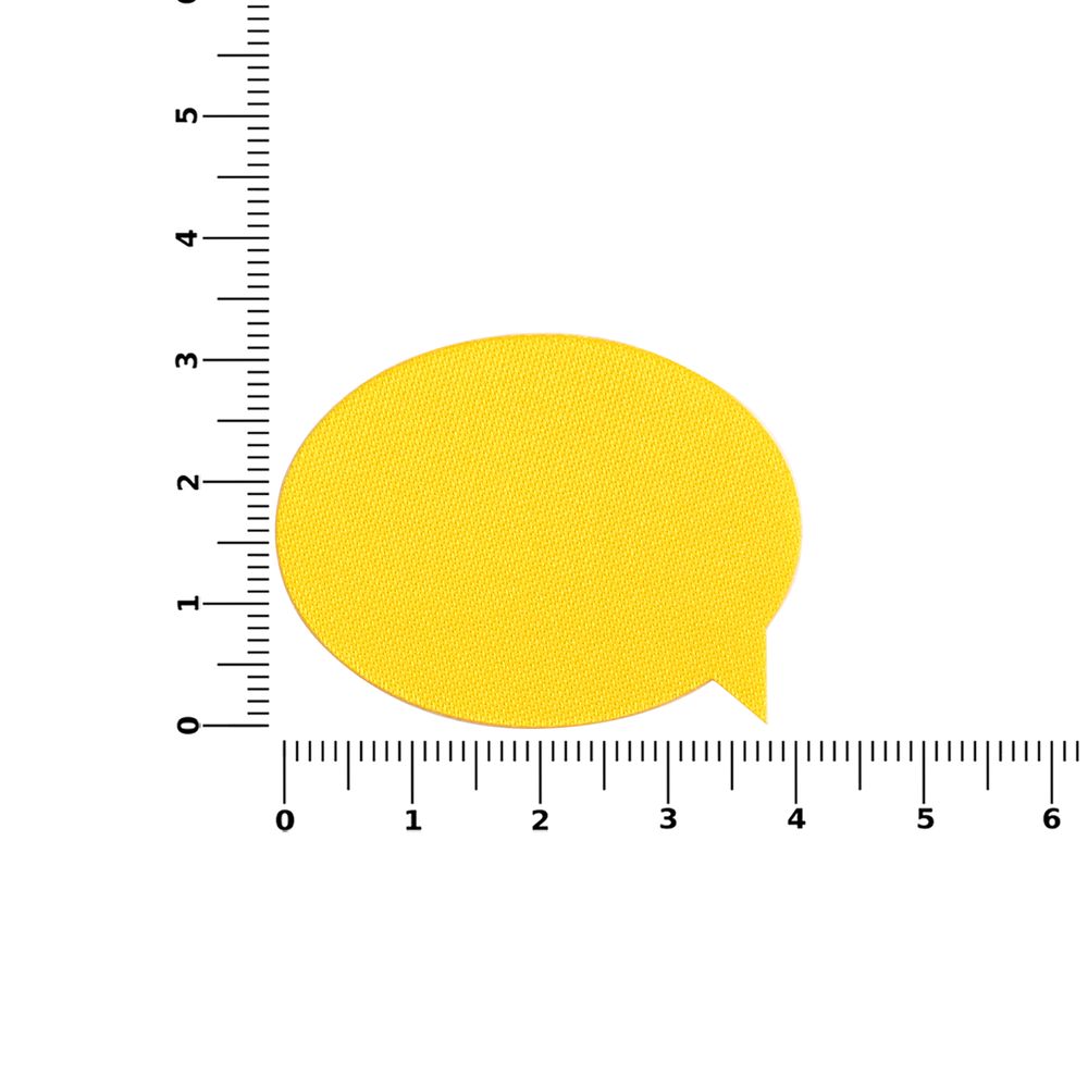 Наклейка тканевая Lunga Bubble, M, желтая-2