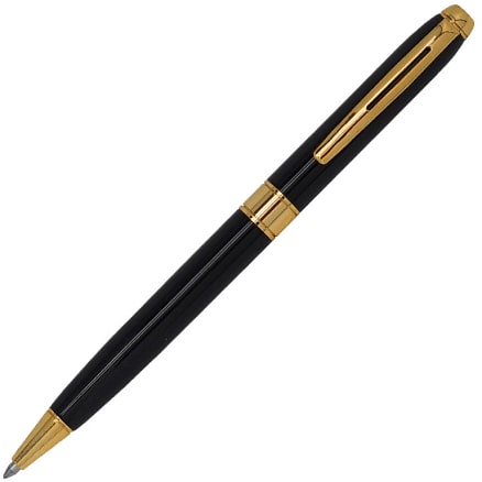 Ручка шариковая Gamma, Черный/Золотой-1