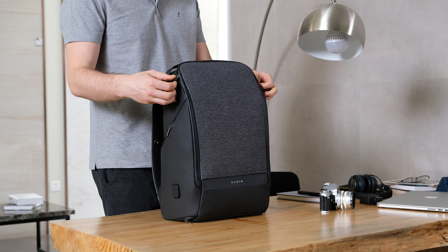 Рюкзак KORIN FlexPack Pro 47х34х18 см, черный-14