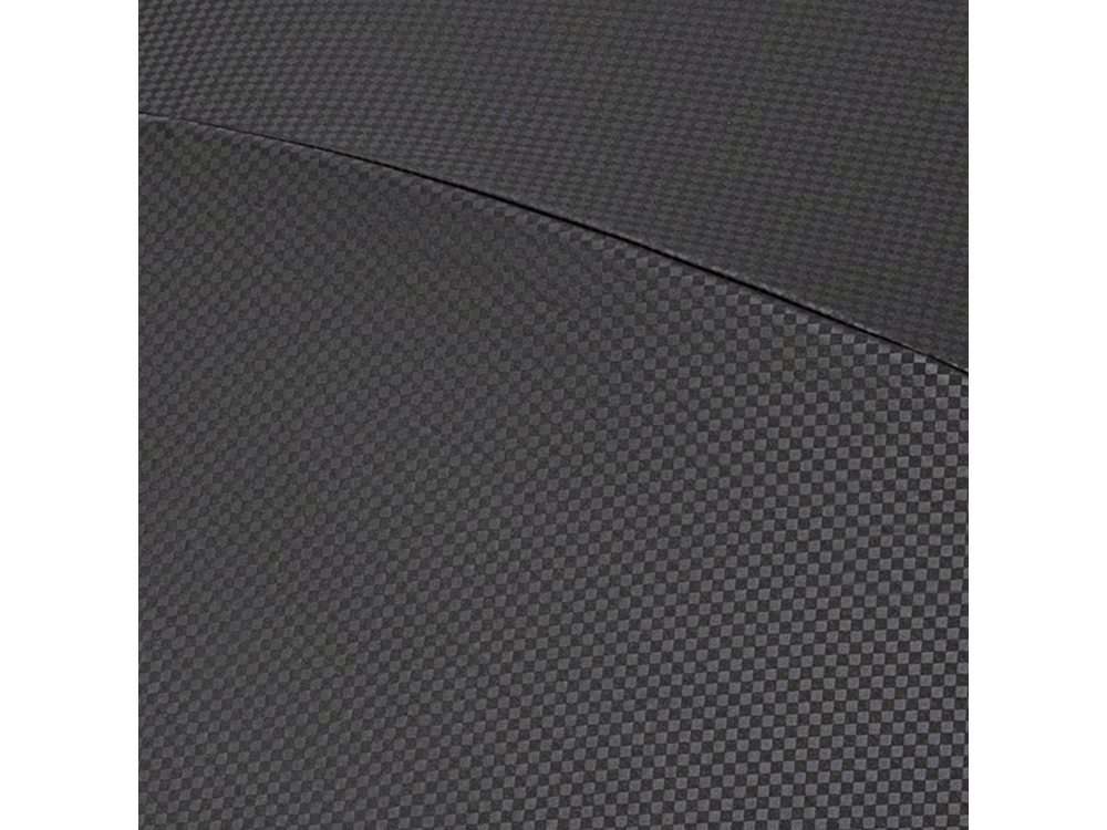 Зонт-трость 7915 Carbon с куполом из переработанного пластика, полуавтомат, черный-2