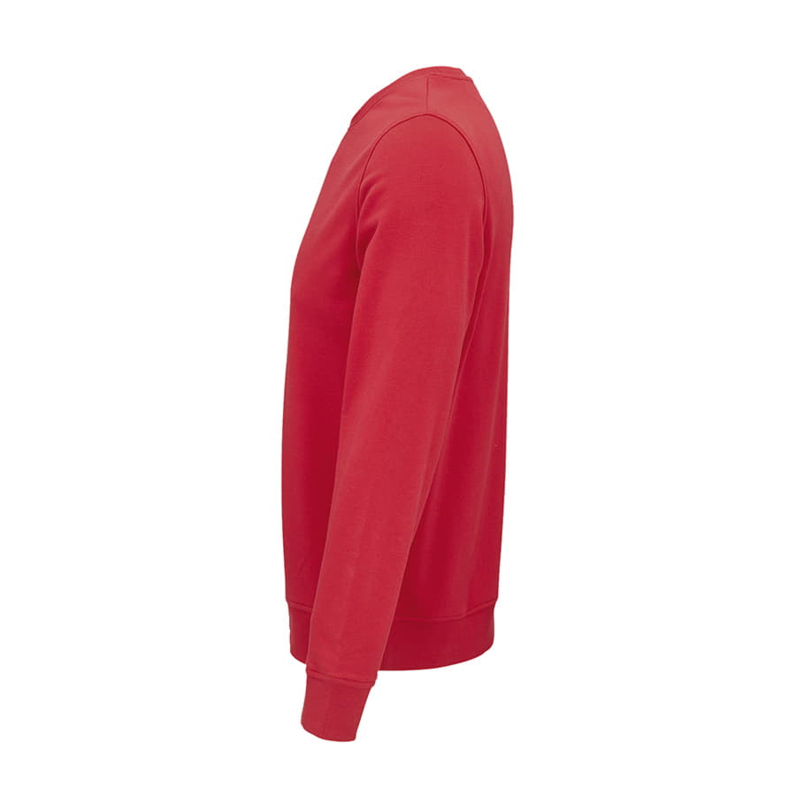 Толстовка свитшот унисекс COMET 280 из органического хлопка, красный-3