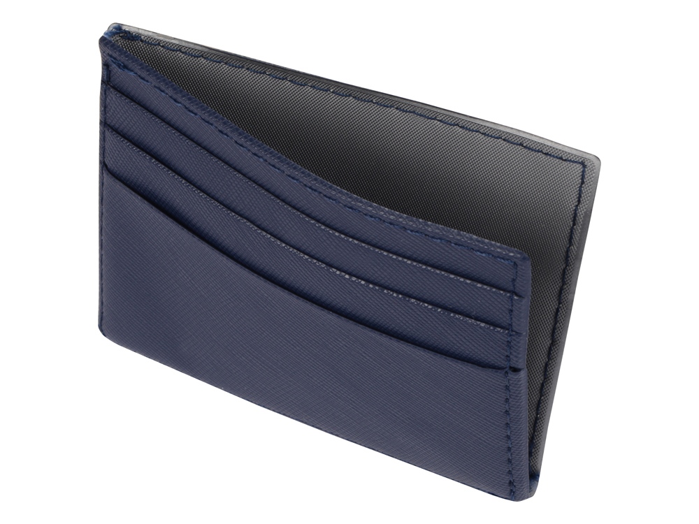 Чехол для карточек и купюр Weekend из ПВХ, темно-синий-3