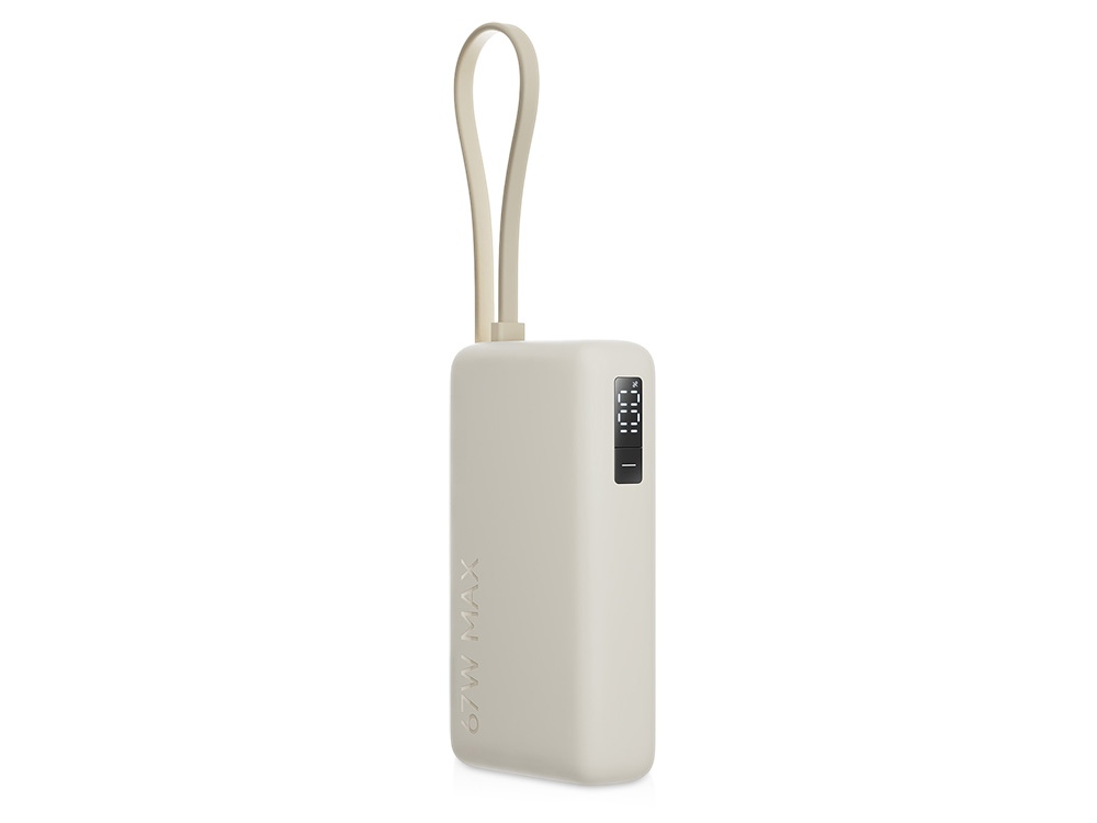 Внешний аккумулятор со встроенным кабелем Xiaomi 67W Power Bank 10000 (Integrated Cable) Tan-0
