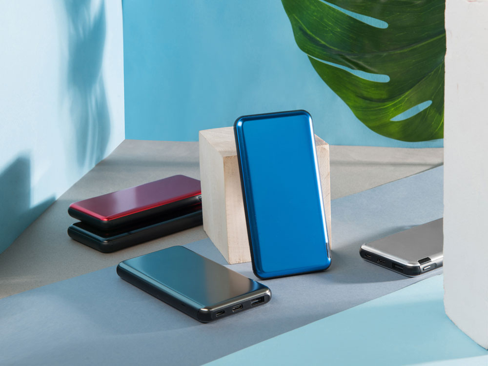 Внешний аккумулятор Forge v.2, металл, 10000mah, черный-10