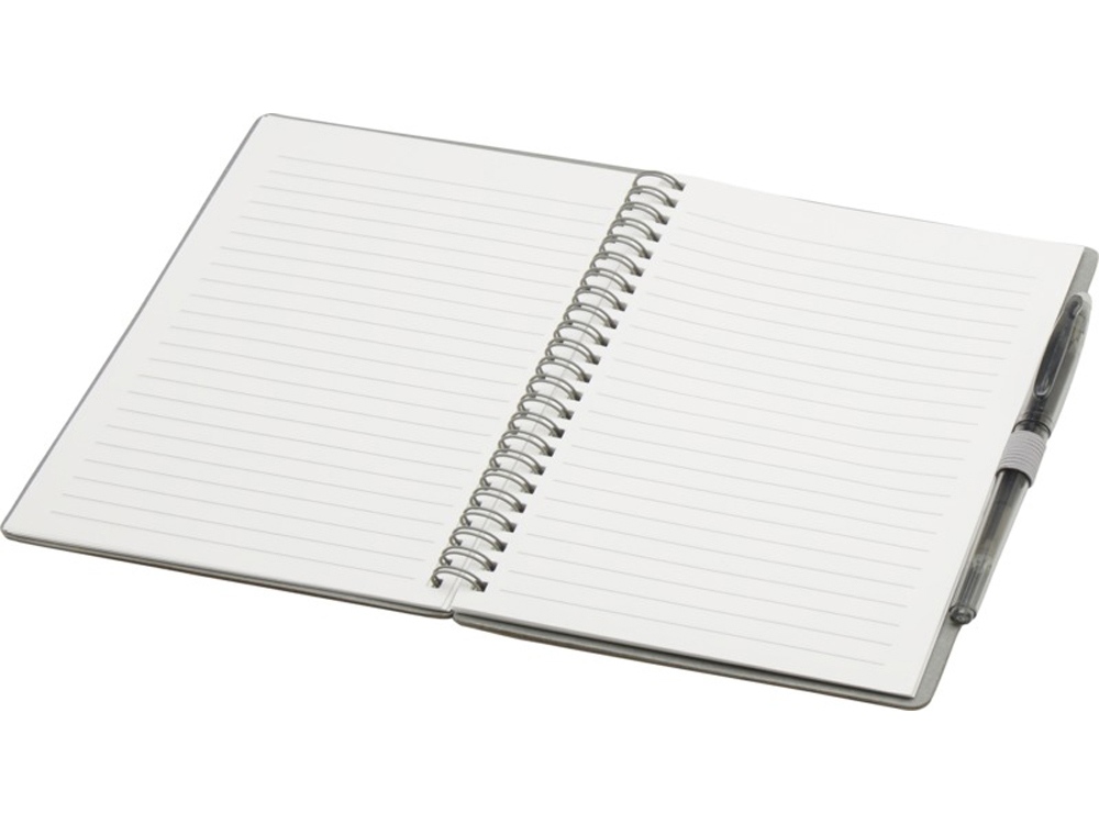 Slate многоразовый набор из блокнота в мягкой обложке и ручки - Серый-3