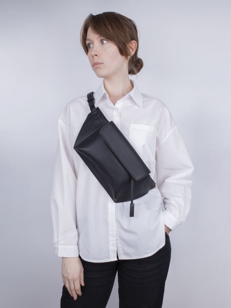 Поясная сумка Romance, черная-5