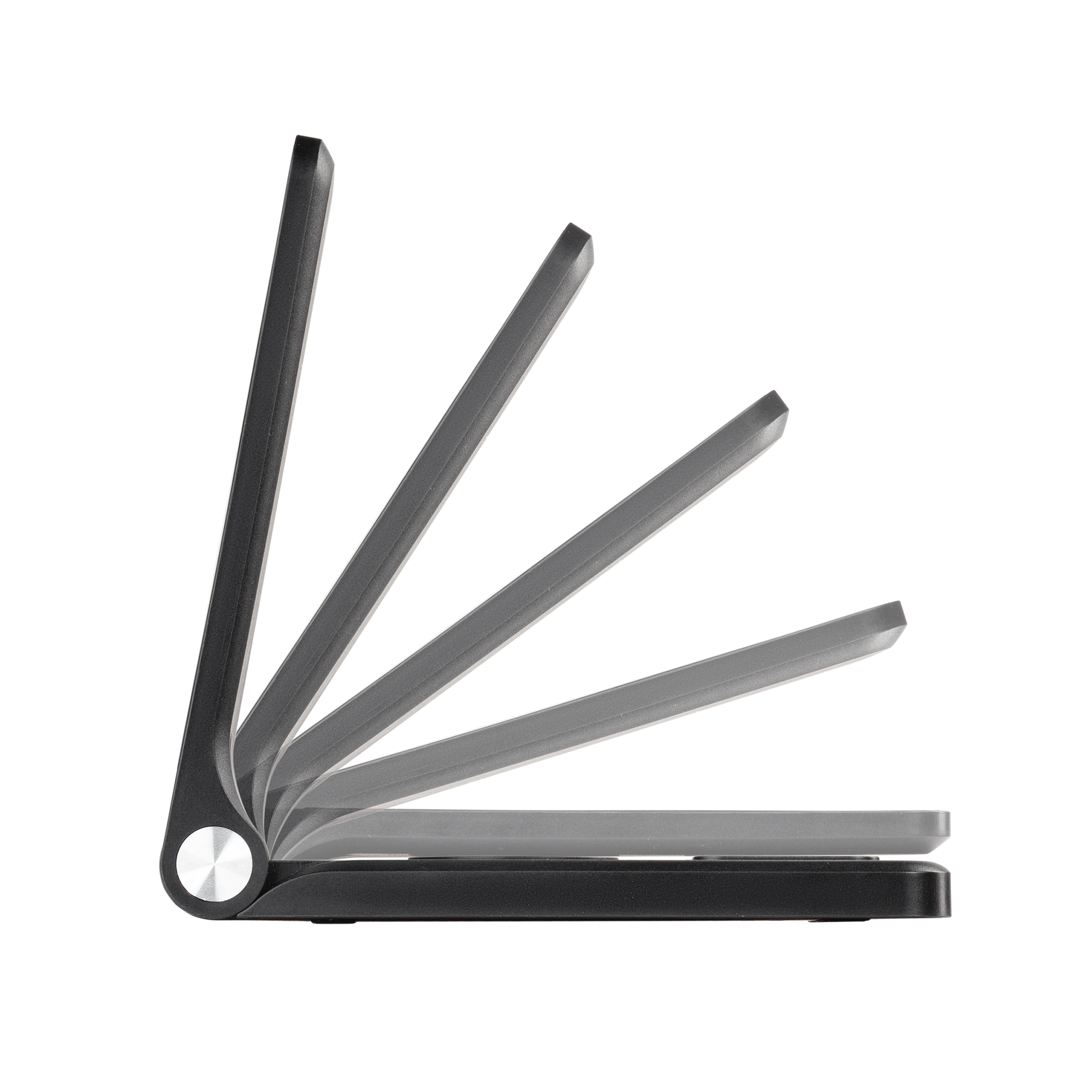 Складная беспроводная (15W) зарядная станция "Clap" с подсветкой логотипа и подставкой для смартфона-7