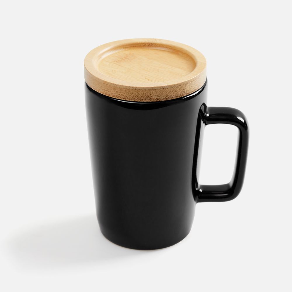 Кружка Vierra с крышкой-костером, черная-0